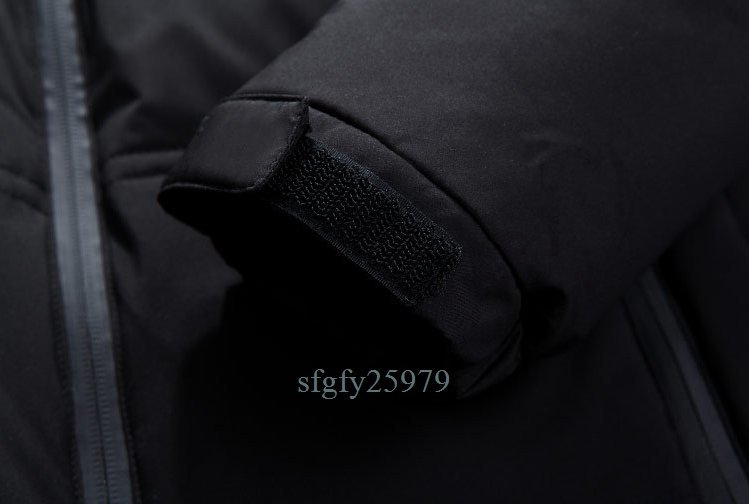 B40☆新品 ダウンジャケット メンズ ダウンコート ダウンジャケット フード付き 大きいサイズ アウトドア 軽量 防寒 暖かい アウター_画像9