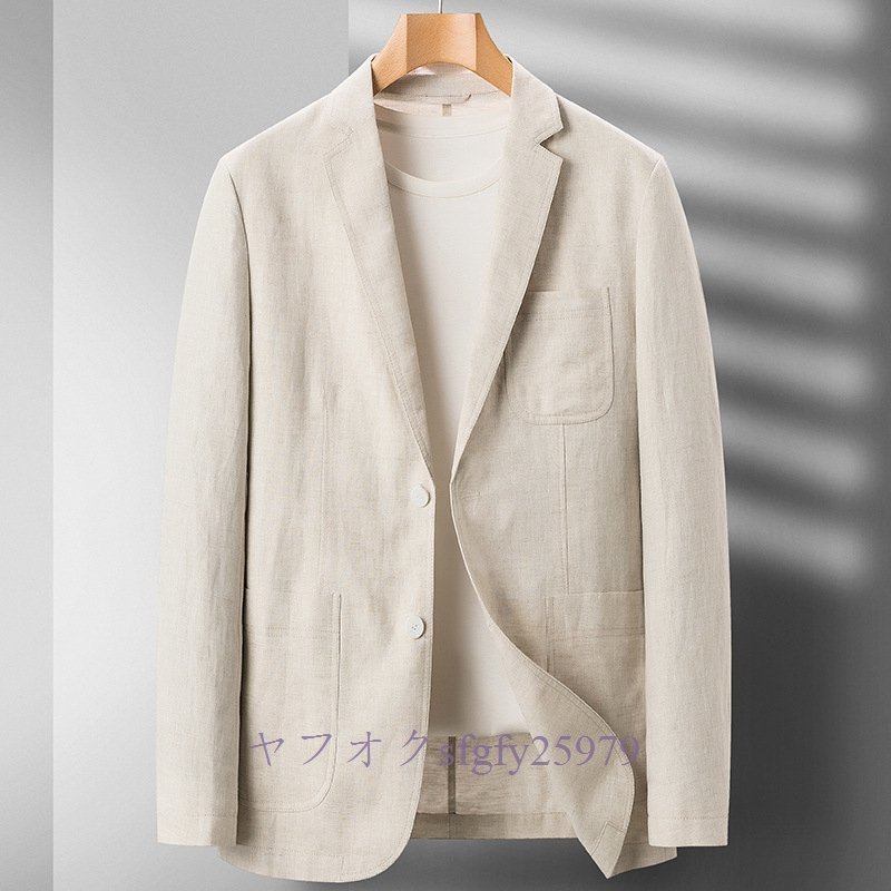 春先取りの P403新品リネン ブレザー 二色S~3XL デザイナーズ アウター スーツ 超レア 紳士服 麻100% 高級 テーラードジャケット メンズ Lサイズ 春先取りの P403新品リネン ブレザー 二色S~3XL デザイナーズ アウター スーツ 超レア 紳士服 麻100% 高級 テーラードジャケット メンズ Lサイズ