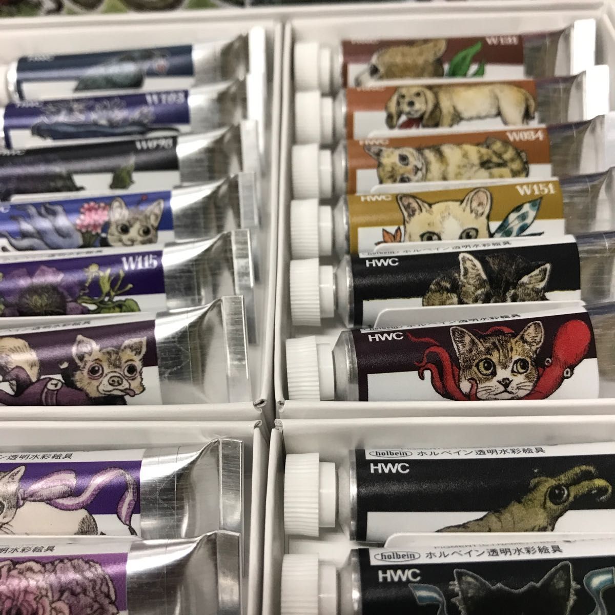 ヒグチユウコ×ホルベインコラボ2023透明水彩絵具108色セット ヒグチユウコ×ホルベインコラボ2023透明水彩絵具108色セット