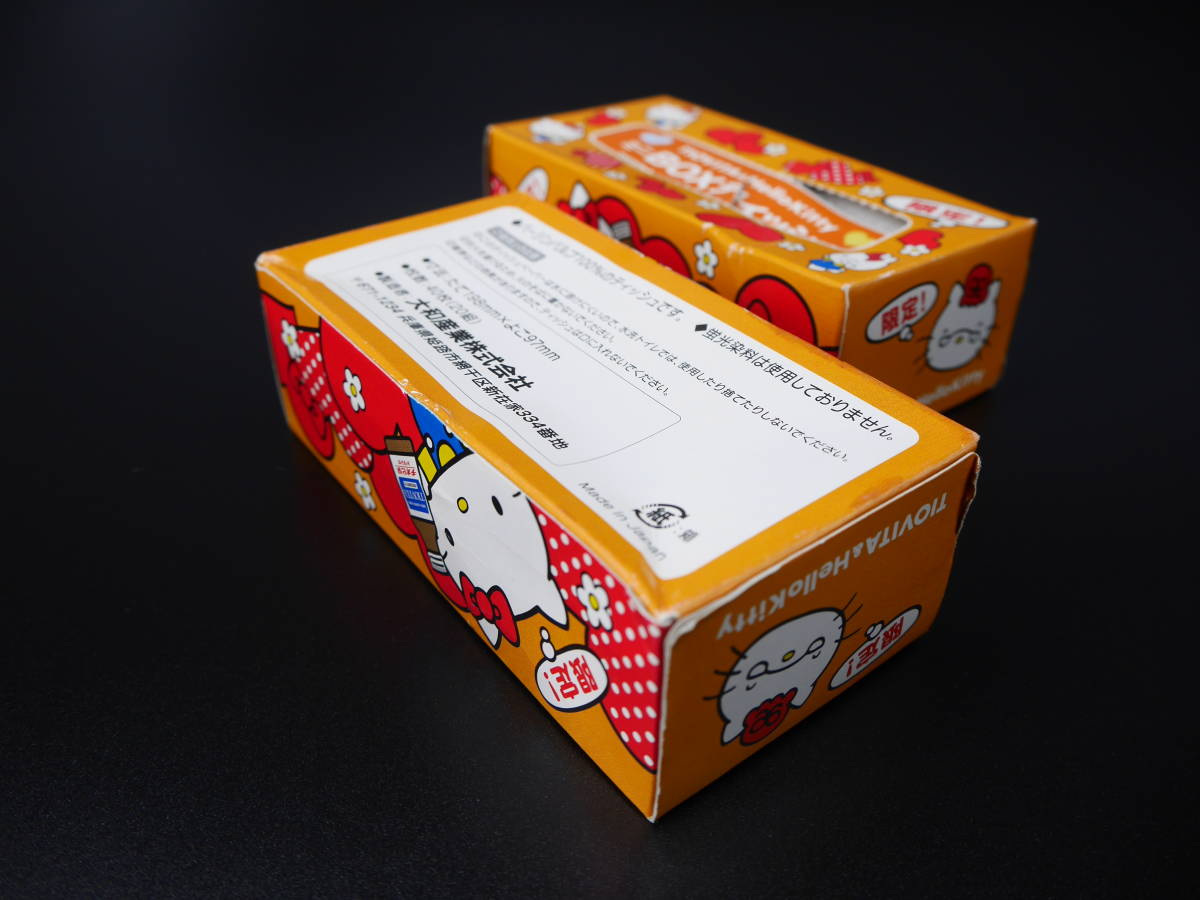 ♪Hello Kitty/ハロー・キティ 【限定】 ミニボックスティッシュ BOX チオビタ TIOVITA SANRIO サンリオ 【未使用】 tissue 3個セット♪_画像7