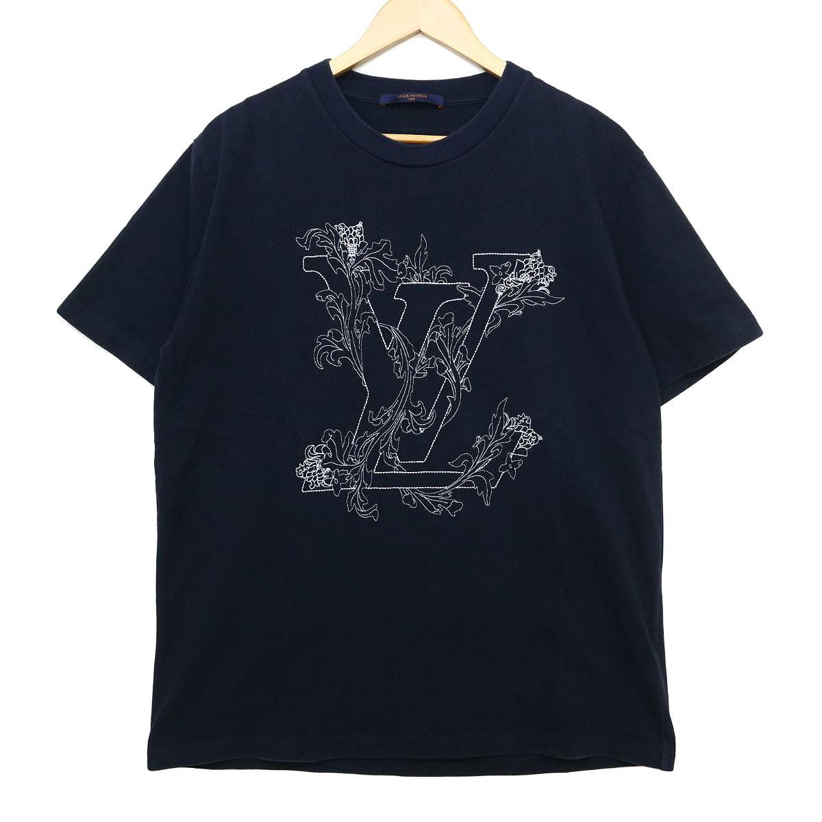ルイヴィトン エンブロイダリー LV フラワー Tシャツ 刺繍 ロゴ