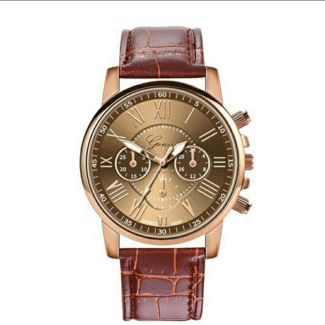 新品 腕時計 リッチ 茶色 5 - レザーベルト