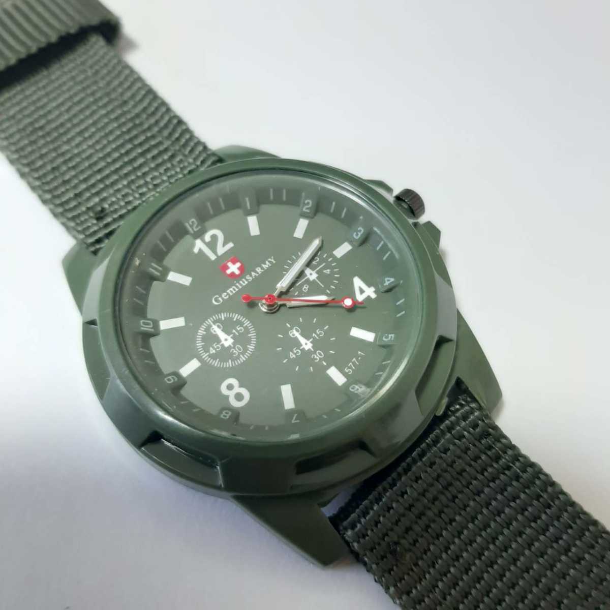 新品 腕時計 軍事モデル 緑　12