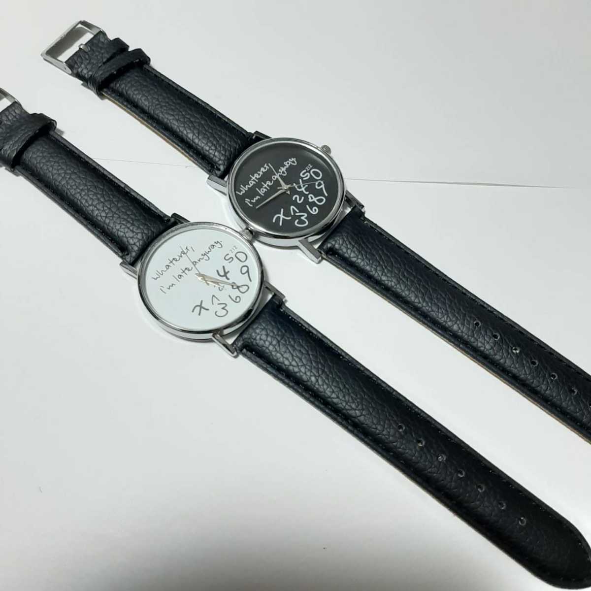 新品　腕時計　数字タイプ　ビジネス　白黒二本セット　1_画像10