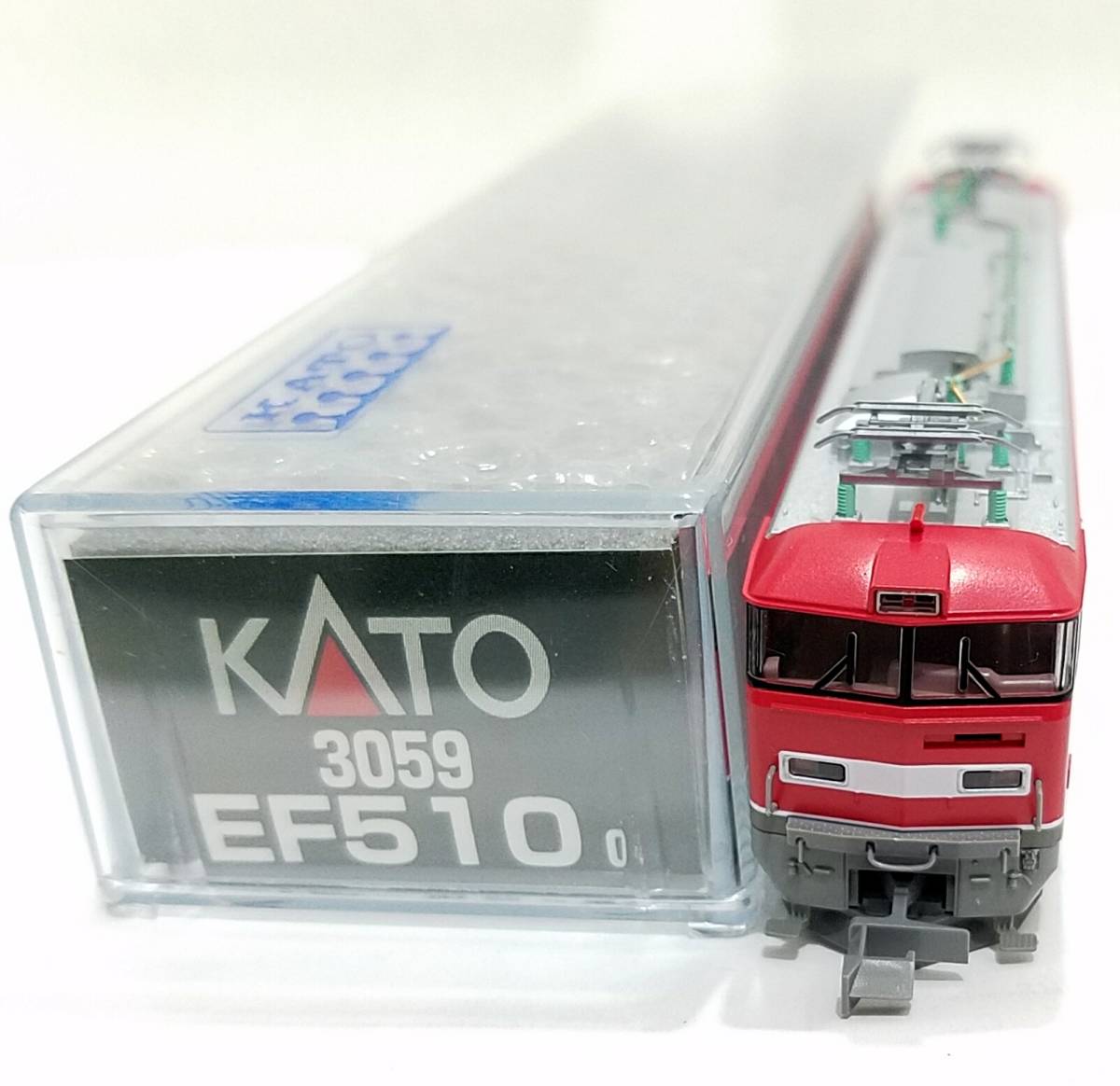 新品同様品 KATO 3059 EF510 0 JR貨物 電気機関車 「RED THUNDER」 貨物列車の牽引 レッドサンダー 赤 Nゲージ動力車カトー鉄道模型N-GAUGE_画像7