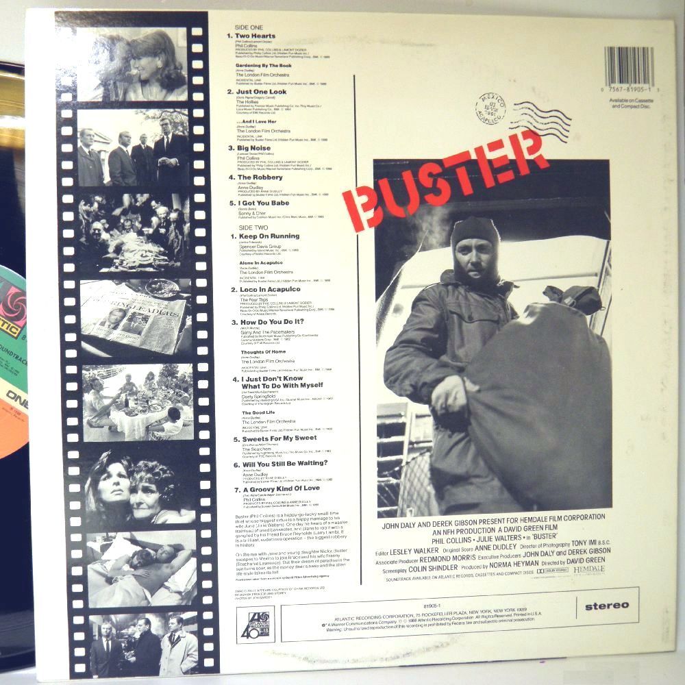 【検聴合格】1988年・稀少盤！超美盤！美ジャケット《USA盤》Phil Collins and julie Walters「映画:BUSTER」【LP】_画像4