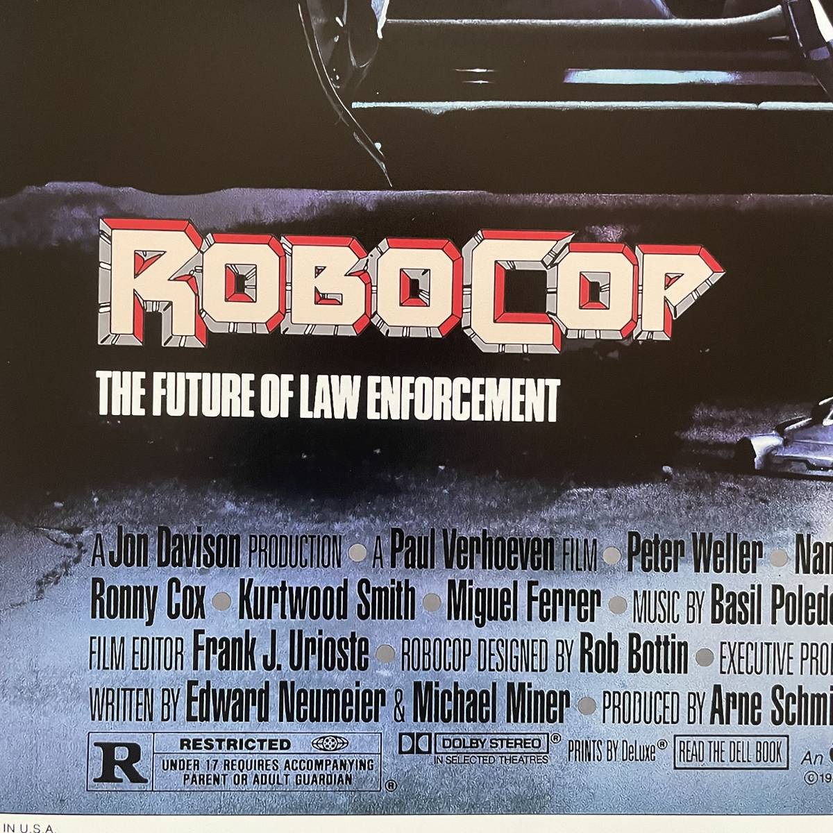 US版ポスター『ロボコップ』（RoboCop）★オムニ社/ターミネーター/ロボ・コップ_画像3