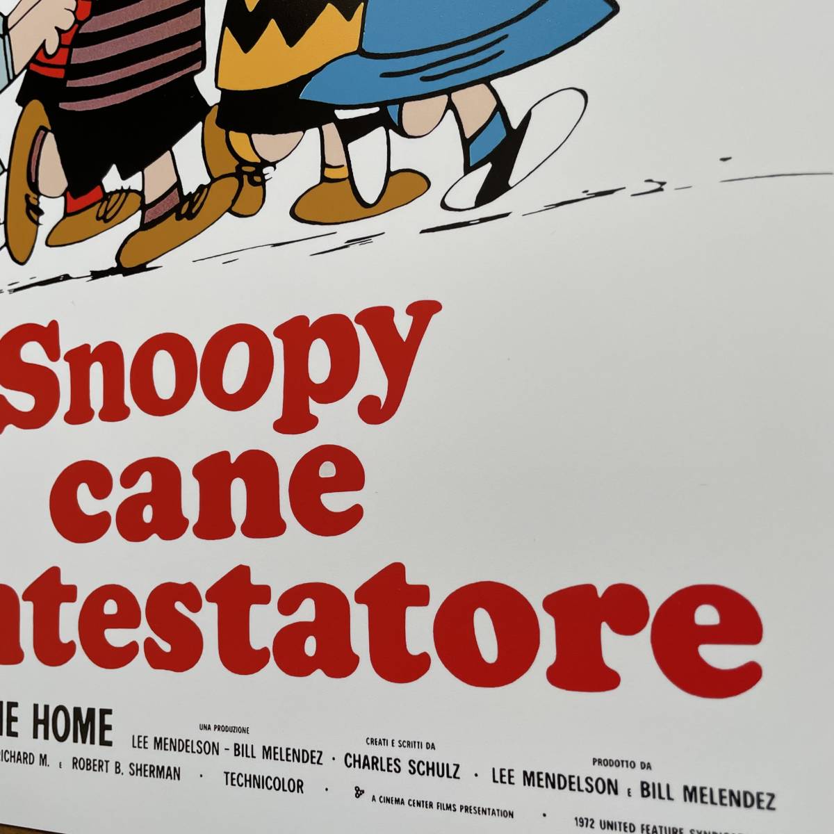 ポスター『スヌーピーの大冒険』（Snoopy, Come Home!）イタリア版 Peanuts 1977★ピーナッツ/Snoopy/チャーリー・ブラウン_画像5