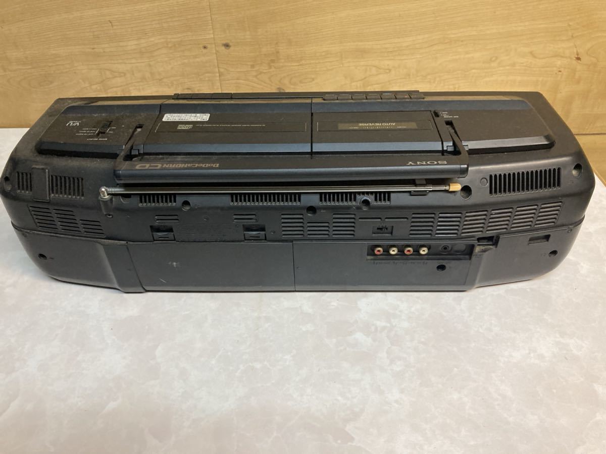 昭和レトロ 当時物 SONY CFD-D73 DoDeCaHORN CD 通電OK(ラジカセ 昭和レトロ 当時物 SONY CFD-D73 DoDeCaHORN CD 通電OK(ラジカセ