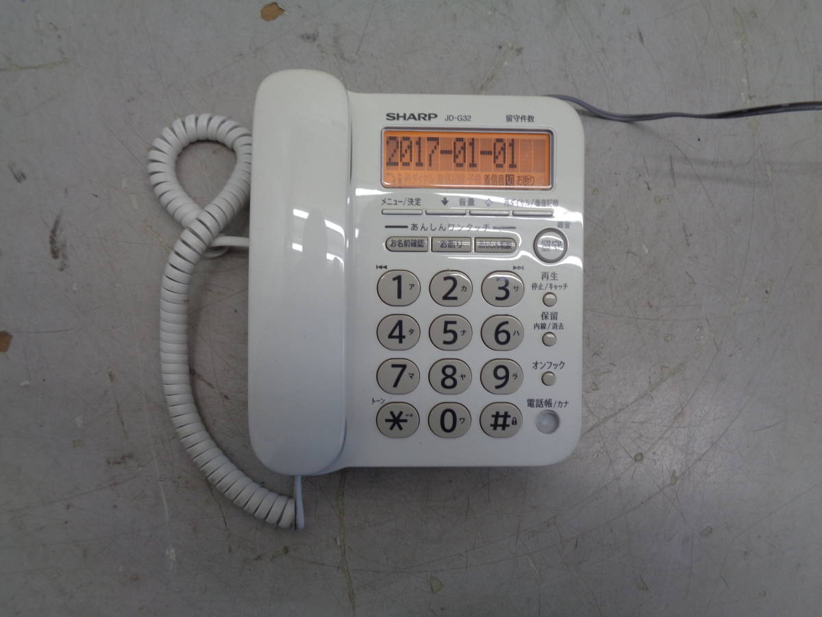 MK7302 ＳＨＡＲＰ（シャープ） デジタルコードレス電話機 JD−G32＊親機のみ_画像1