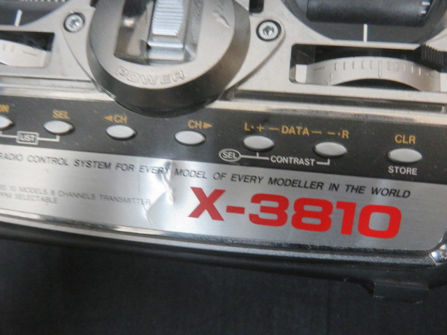 中古 通電確認のみ JR PROPO プロポ X-3810 送信機 ラジコン リモコン コントローラーの画像5