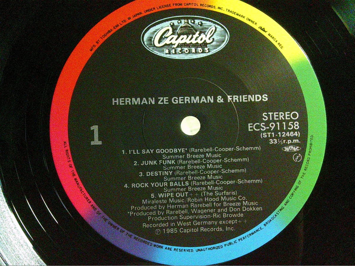HERMAN ZE GERMAN AND FRIENDS[ハーマン・ZE・ジャーマン・アンド・フレンズ]LP _画像5