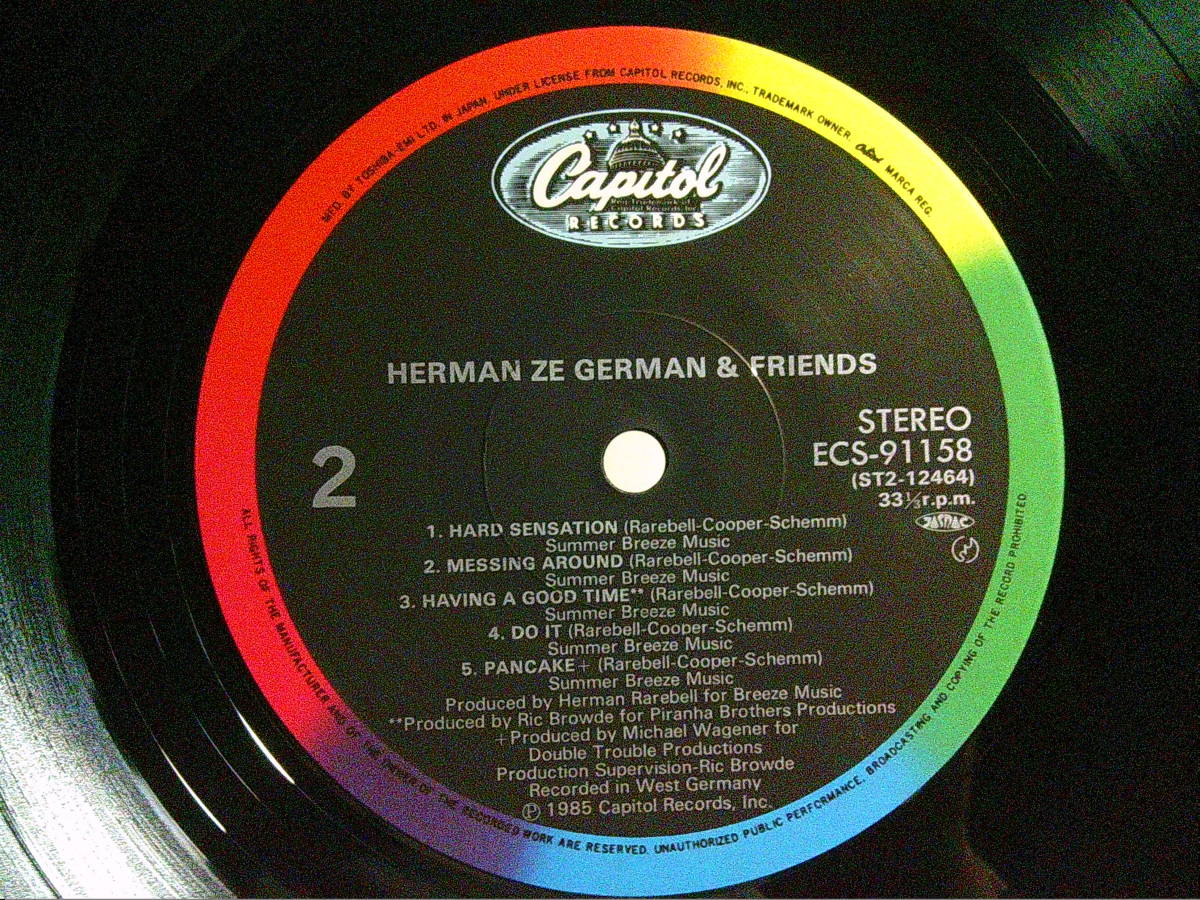 HERMAN ZE GERMAN AND FRIENDS[ハーマン・ZE・ジャーマン・アンド・フレンズ]LP _画像6