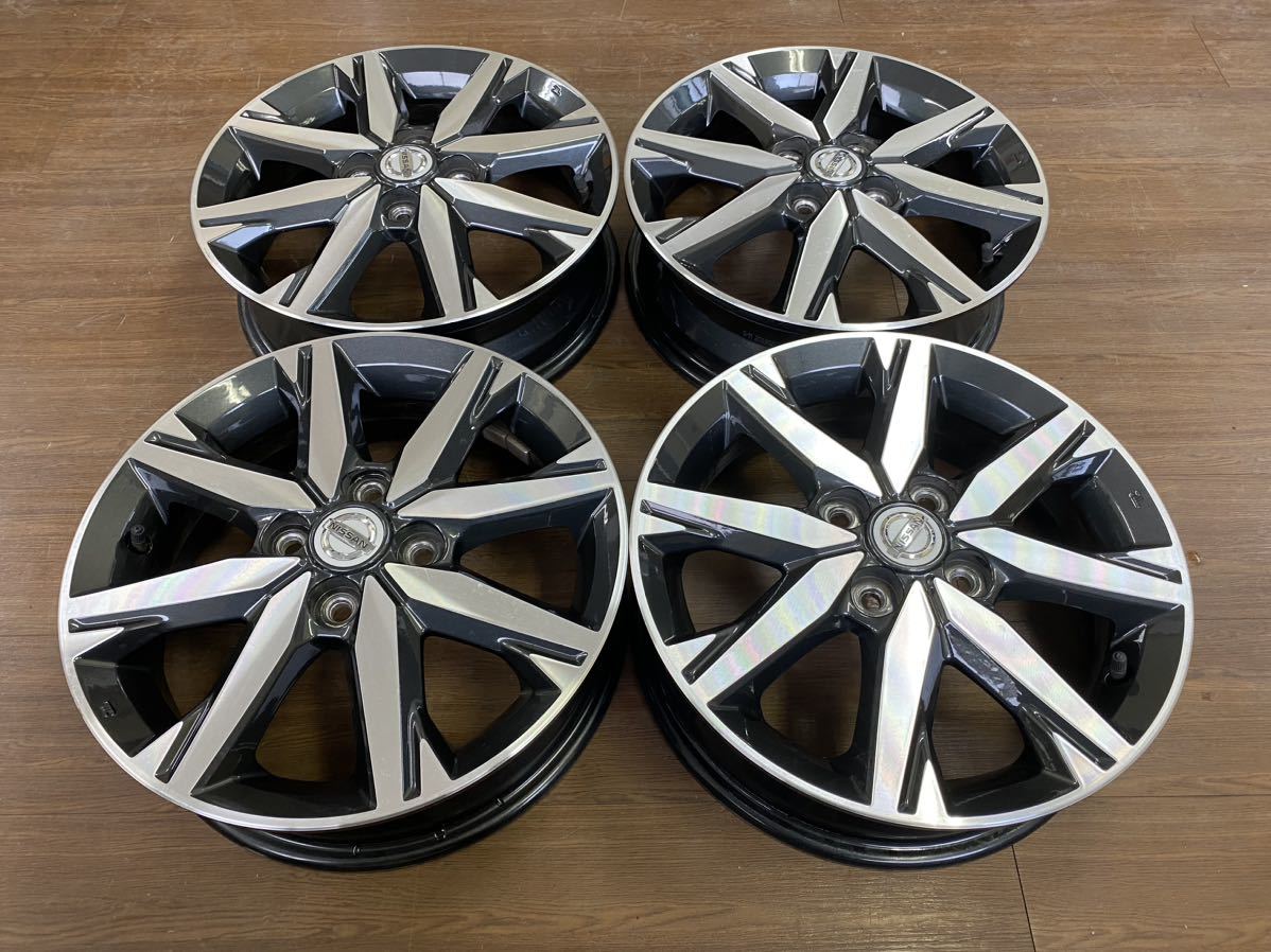美品 日産 デイズ ルークス 純正 15インチ 4穴 100 4.5J 46 ハブ 56 eK
