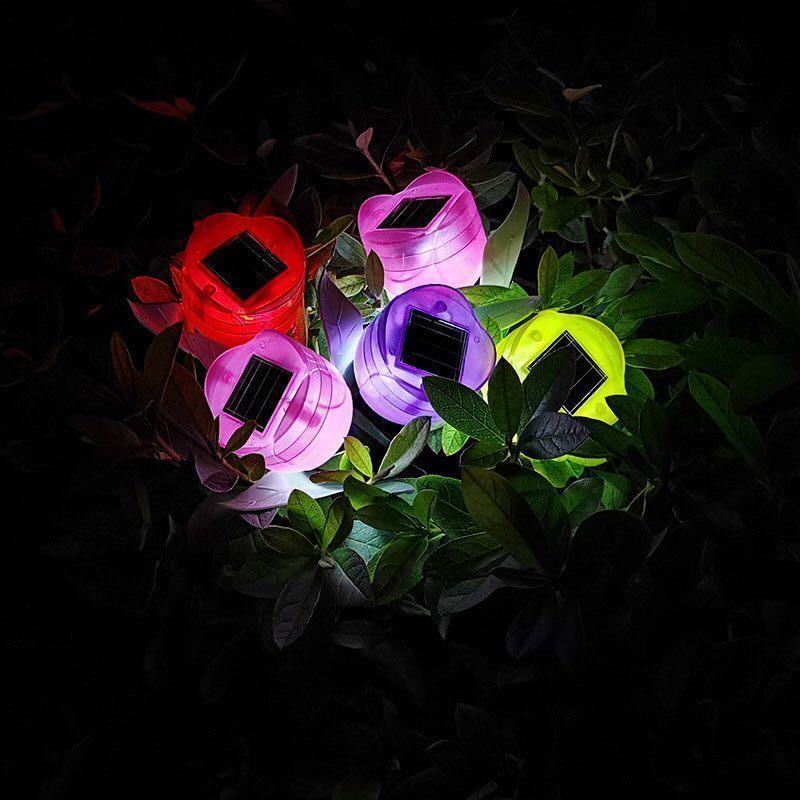 ☆4本　光る　チューリップ　ガーデンライト ソーラーライト ガーデニングライト_画像1