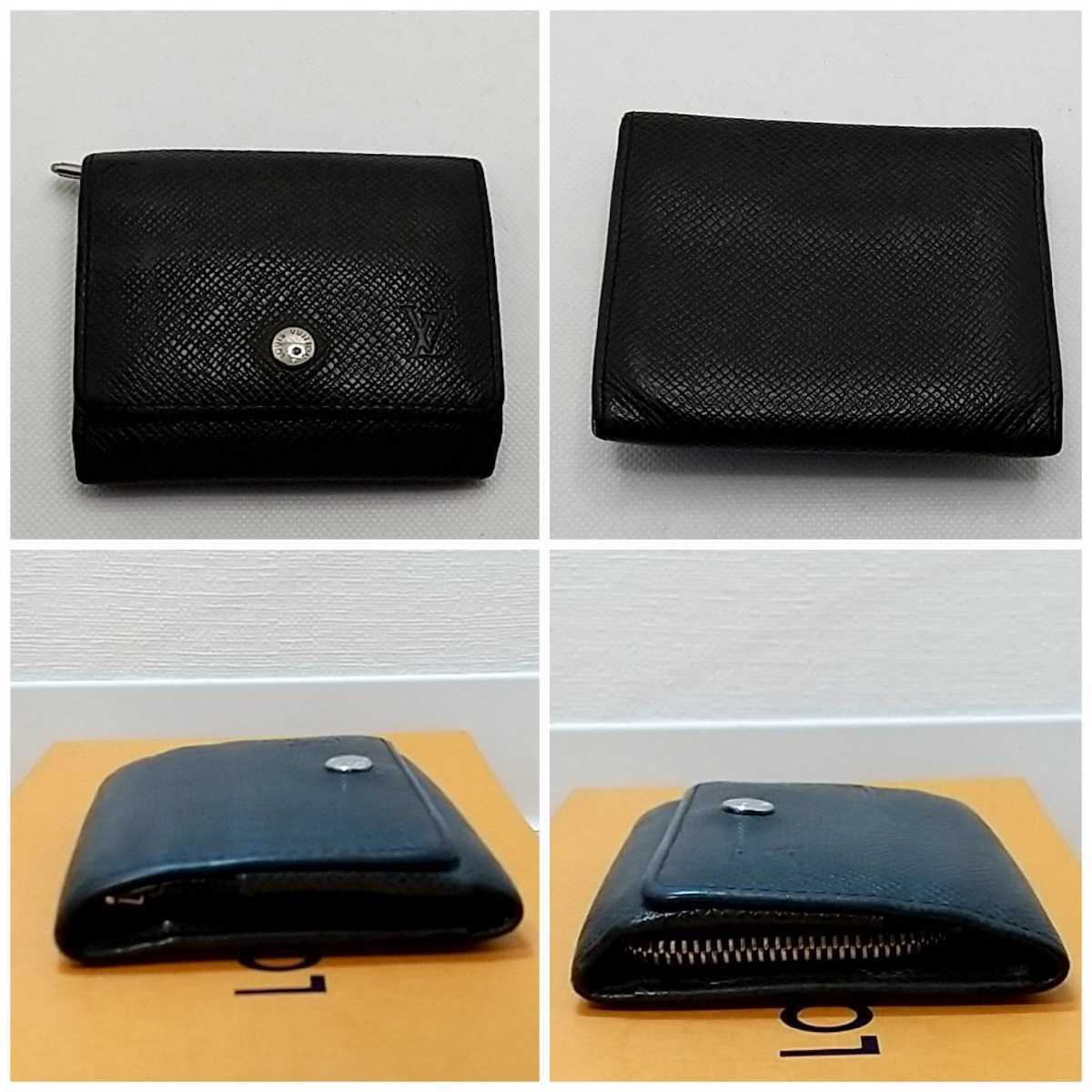 オックスフォードブルー 【良品】ルイヴィトン タイガ ポルトモネ