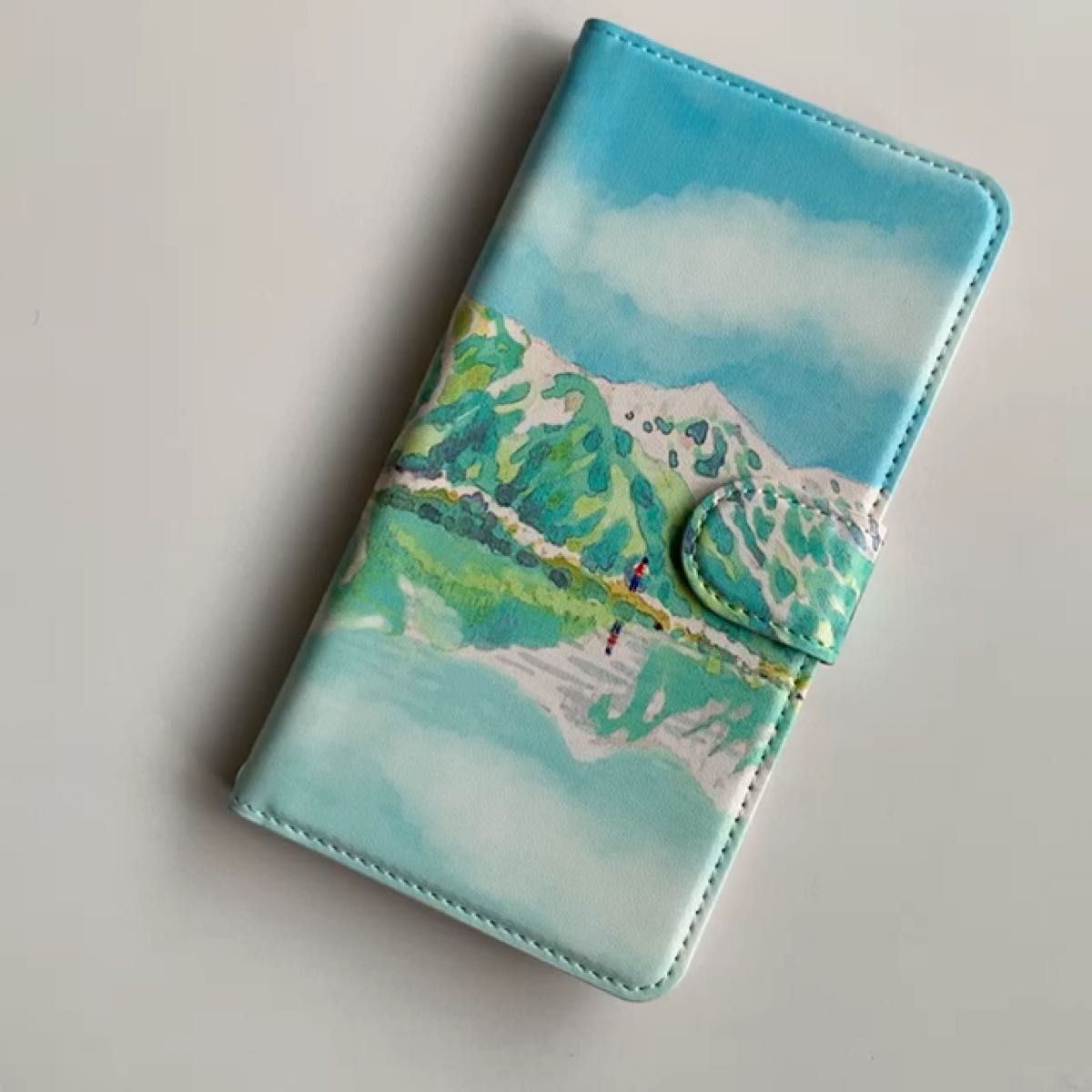●年末セール●パノラマ 八方池 手帳型スマホケース iPhoneケース