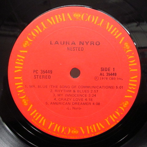 LAURA NYRO-Nested (Canada 70's Re LP)の画像3