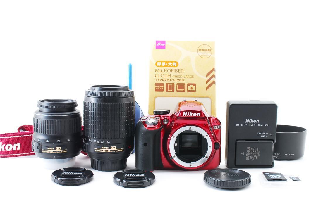 Nikon D3300 ダブルレンズキット 美品-