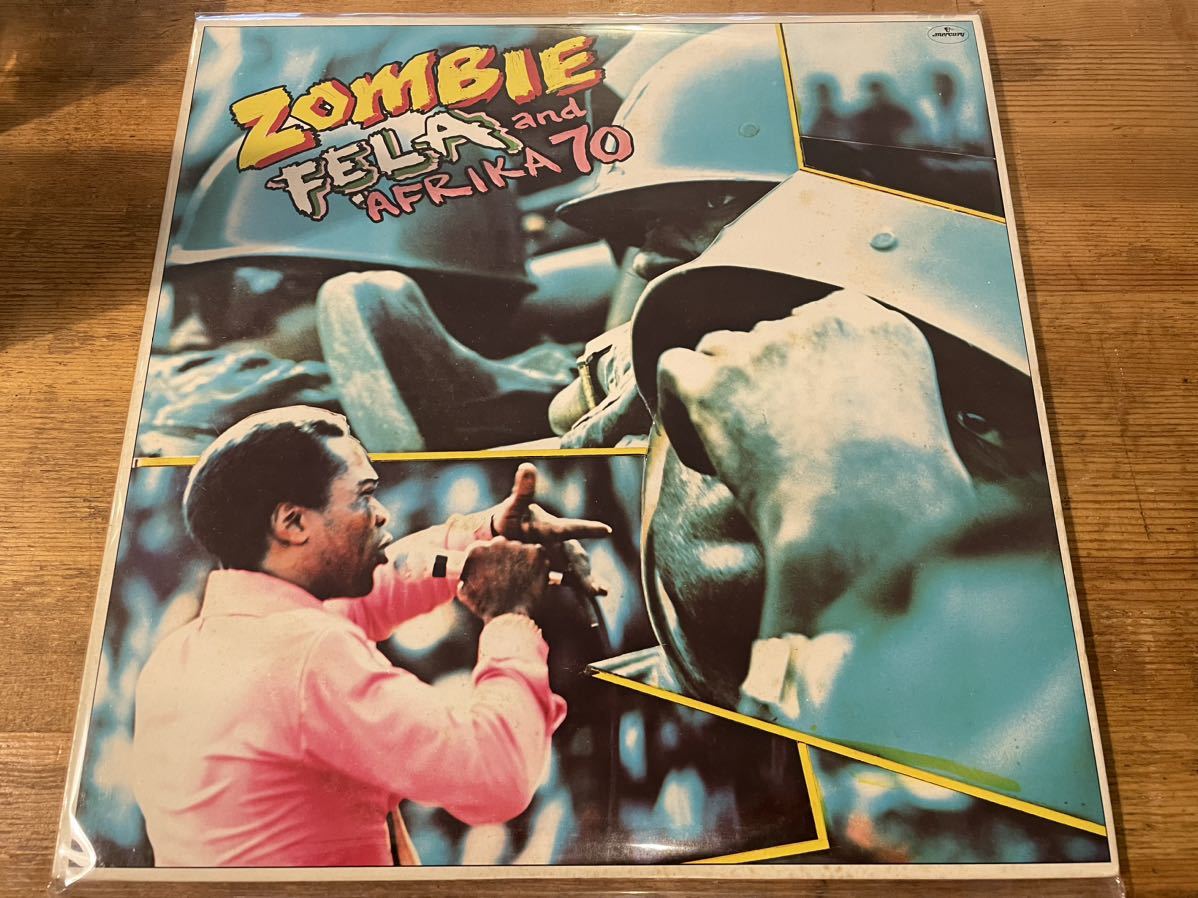 FELA AND AFRIKA 70 ZOMBIE LP JAPAN FIRST PRESS!! WHITE LABLE PROMO!! AFRO FUNK CLASSICS!! 希少プロモ盤