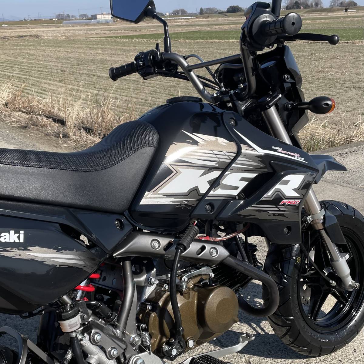 カワサキ KSR110 希少 低走行 424㎞ 実動 美車 スズキヤマハホンダ検)CB NS TZ KDX DT TDR モンキー マグナ ゴリラ JAZZ ダックス PRO _画像4
