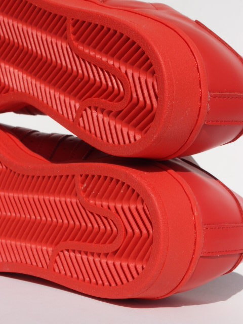 デッド!! 新品 27.5cm 限定 15年 adidas PHARRELL WILLIAMS SUPERSTAR SC 赤 スーパースター ファレルの画像6
