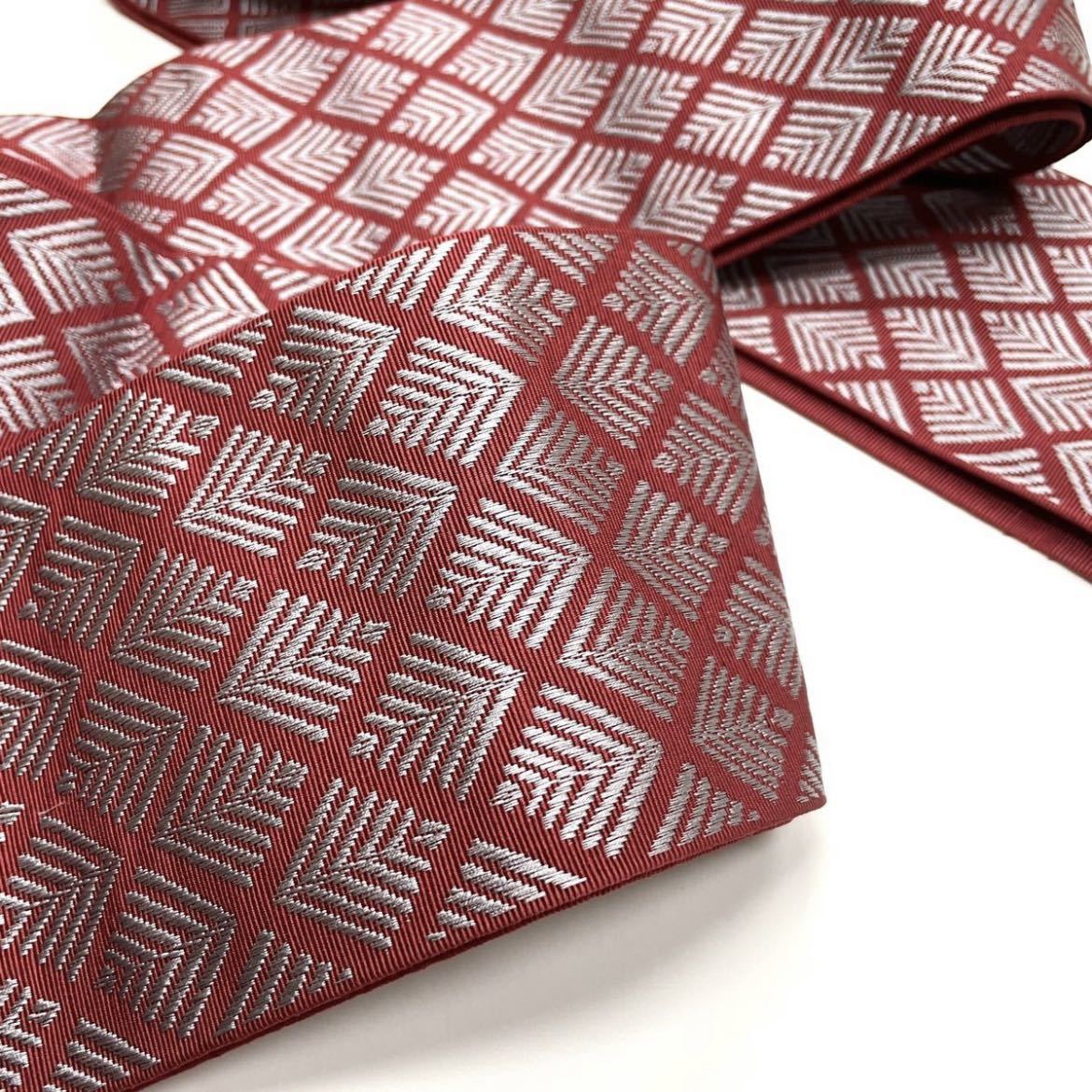  silk man's obi Hakata woven man kimono obi man's obi man man for for man man silk adult yukata Hakata obi genuine . front Hakata woven red color red 