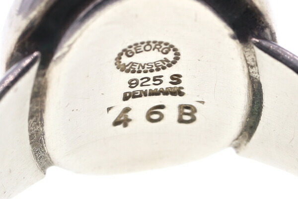 ジョージジェンセン リング 46B SV スターリングシルバー925 ヘマタイト 15号 中古 指輪 GEORG JENSEN_画像3
