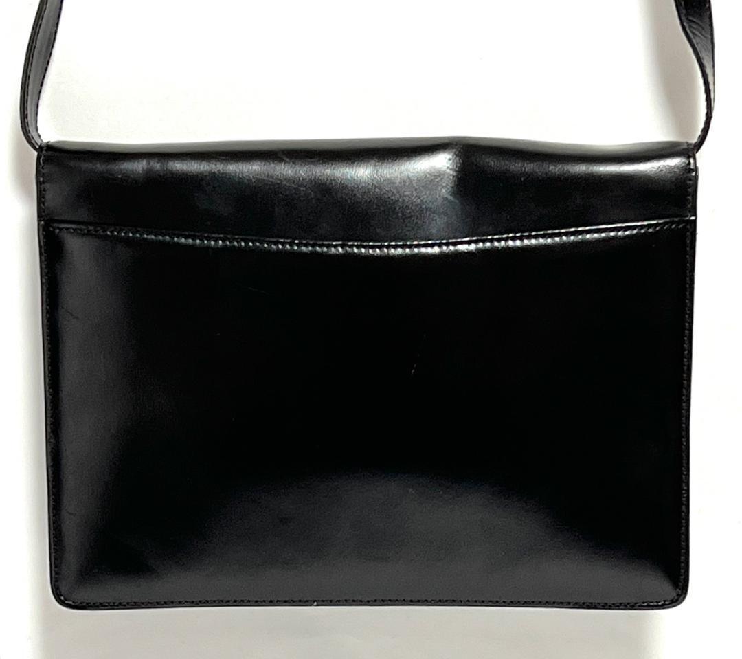 CELINE ヴィンテージ 馬車金具 レザー ショルダーバッグ HB01746