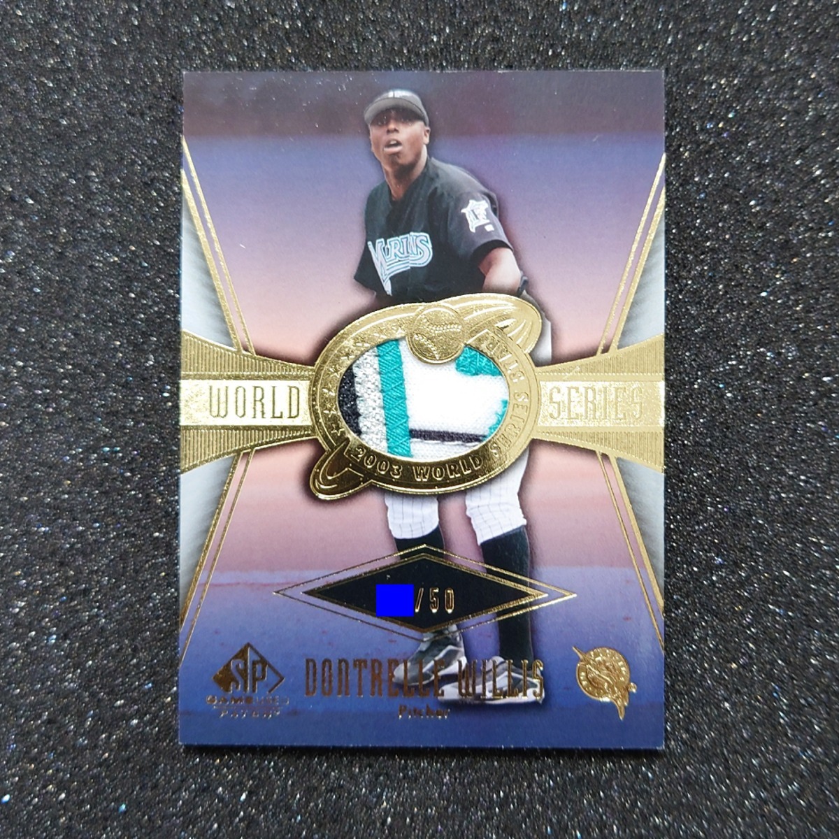 話題の人気 ◆【Game-Used Patch #'d 50】Dontrelle Willis 2004 UD SP Game Used Patch 2003 World Series Star ◇検索:ドントレル・ウィリス パッチ 2002年~