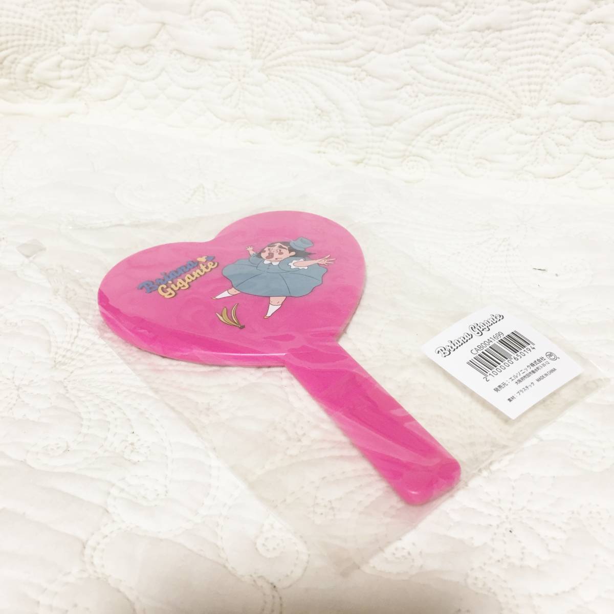 新品　ブリアナ・ギガンテ　ピンク　ハート型　手鏡/ミラー_画像3