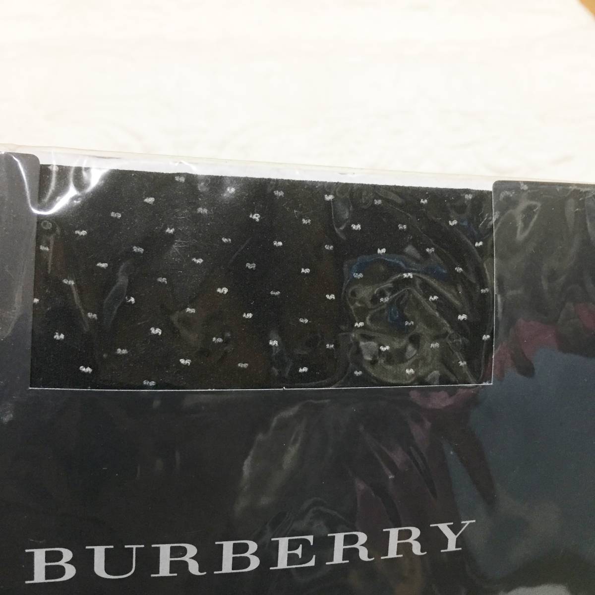 新品　訳あり　百貨店商品　BURBERRY　バイカラーピンドット　ブラック　タイツ　M～L　日本製_画像5