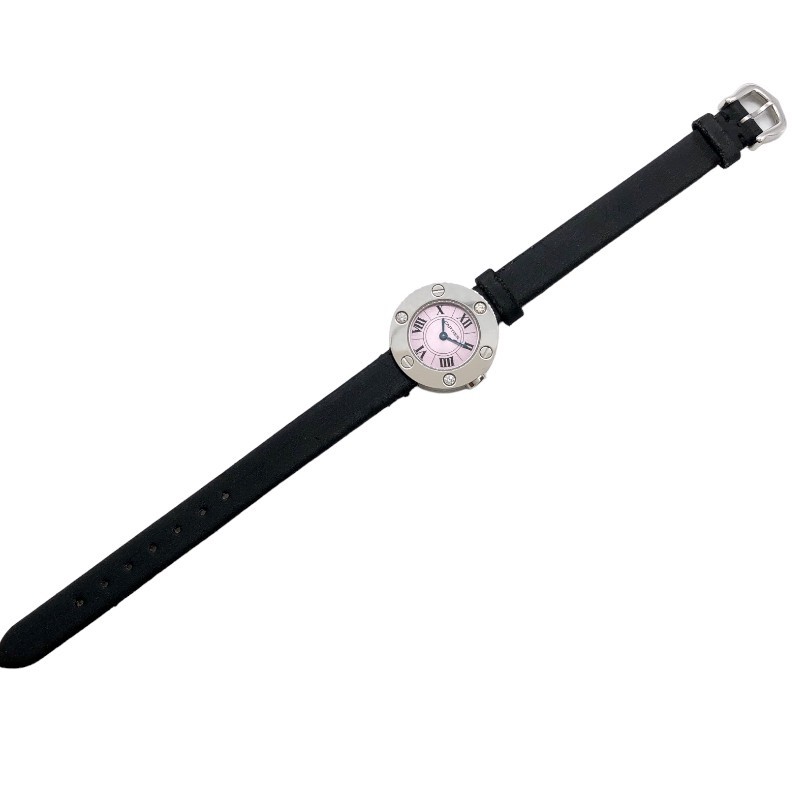 カルティエ Cartier ラブウォッチ WE801231 ピンク 腕時計 レディース 中古_画像4