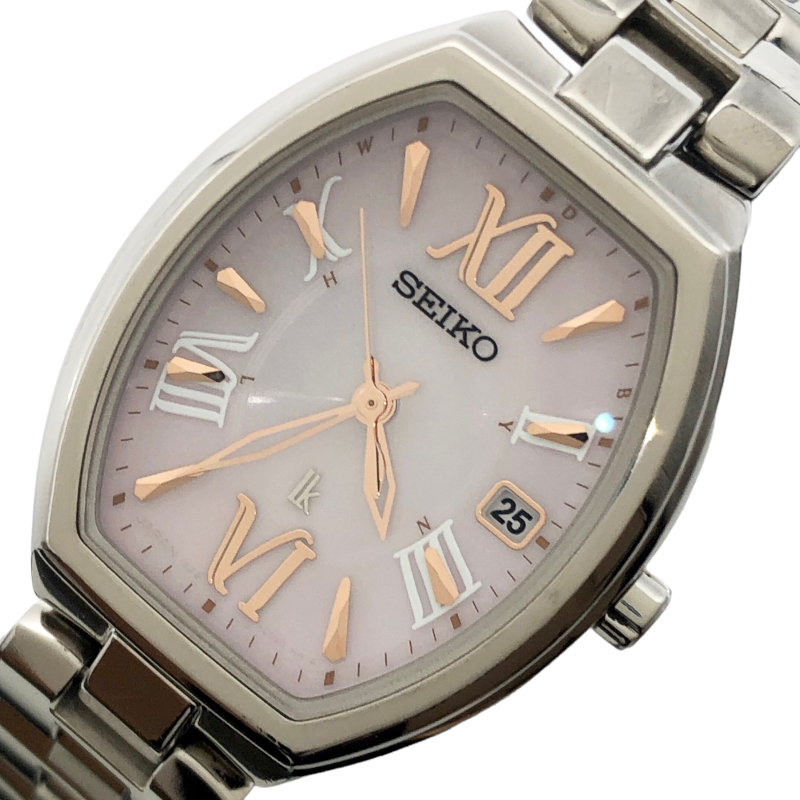 セイコー SEIKO ルキア SSQW025 ピンクシェル 腕時計 メンズ 中古