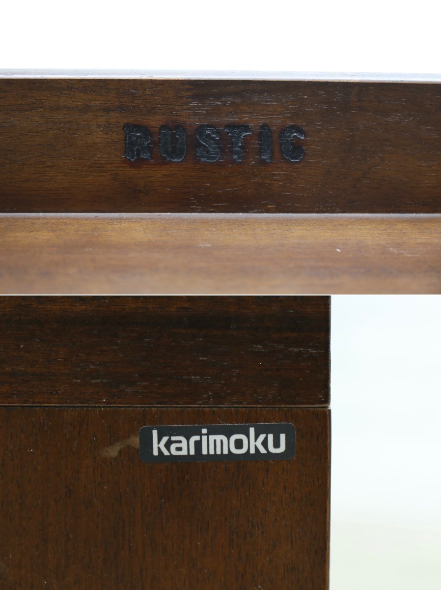 ■【G0211】★カリモク★karimoku★RUSTIC★ルスティック★飾り棚★収納棚★棚★ローボード★テレビボード★★_画像10