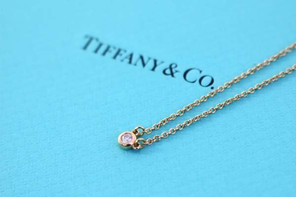 ○Tiffany&Co. ティファニー バイザヤード ネックレス K18 イエロー