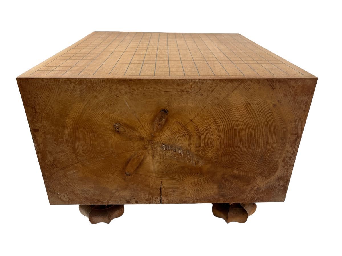 100年以上前の囲碁版 天然木 脚付き アンティーク-