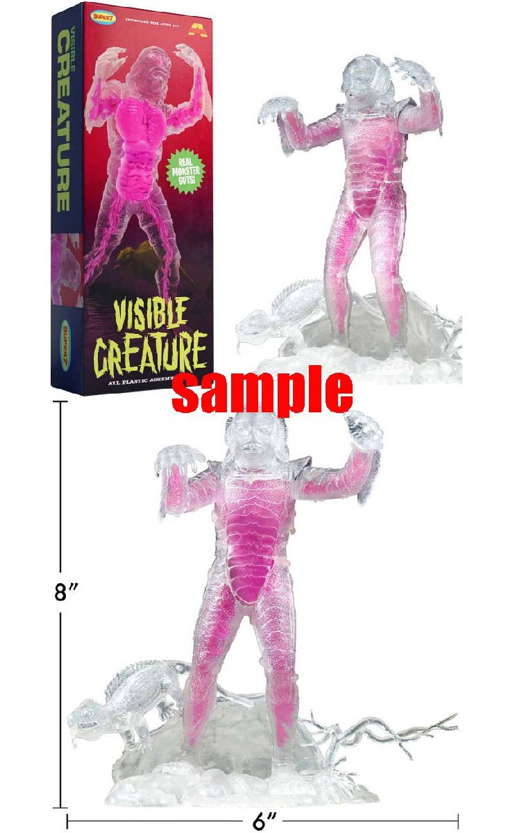 SUPER 7【VISIBLE CREATURE】大アマゾンの半魚人 (クリア) 1/8スケール / CREATURE FROM THE BLACK LAGOON_画像2