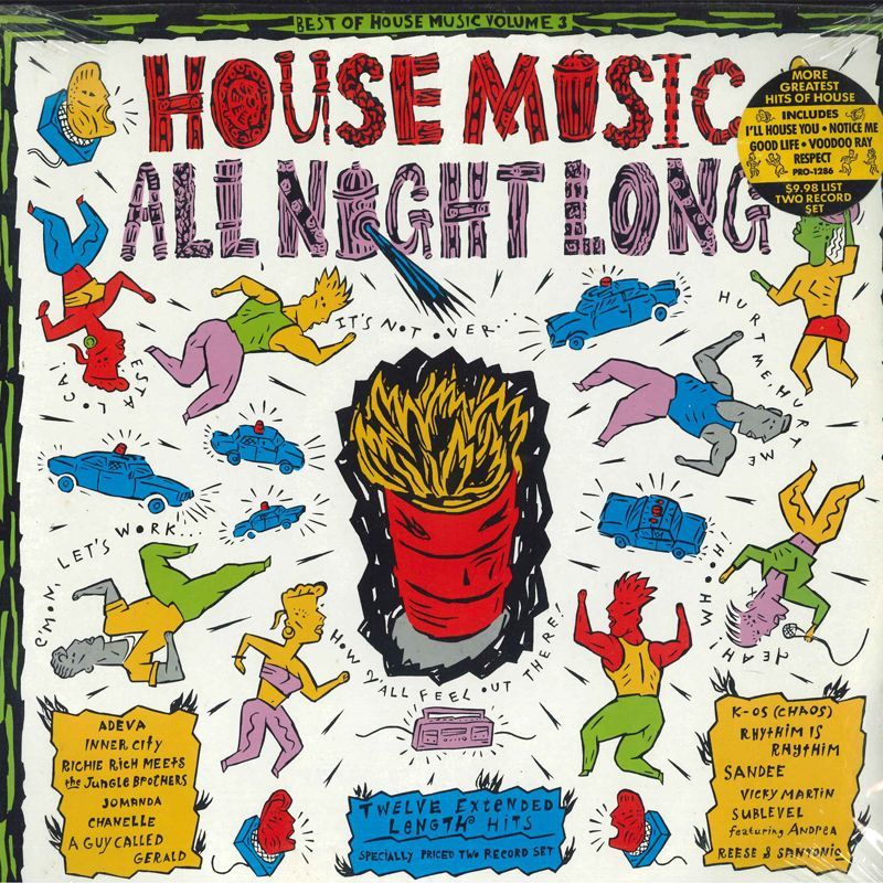 2discs LP Various Best Of House Music Vol. 3 - House Music All Night Long PRO1286 Profile Records /00520_画像1