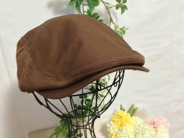 * Orient hat *.. reverse side check. hunting cap *56.5cm*