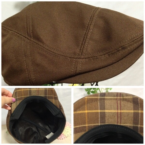 * Orient hat *.. reverse side check. hunting cap *56.5cm*