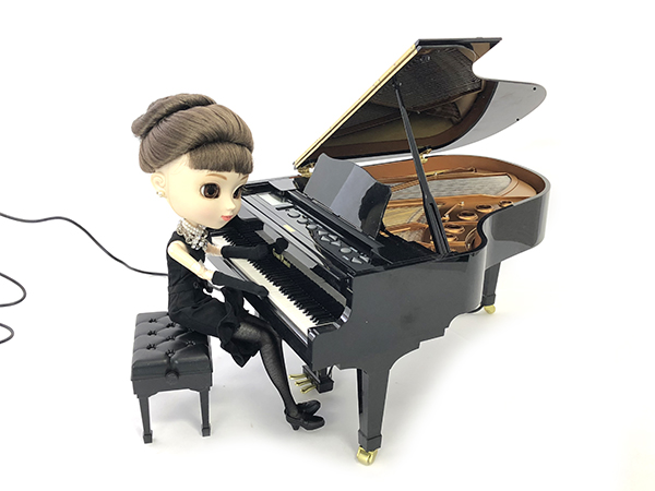  classical 1/6 size SEGA TOYS Sega toys Grand Pianist manual & automatic musical performance grand piano 88 keyboard Blythe * Pullip. small articles also! Sapporo λ