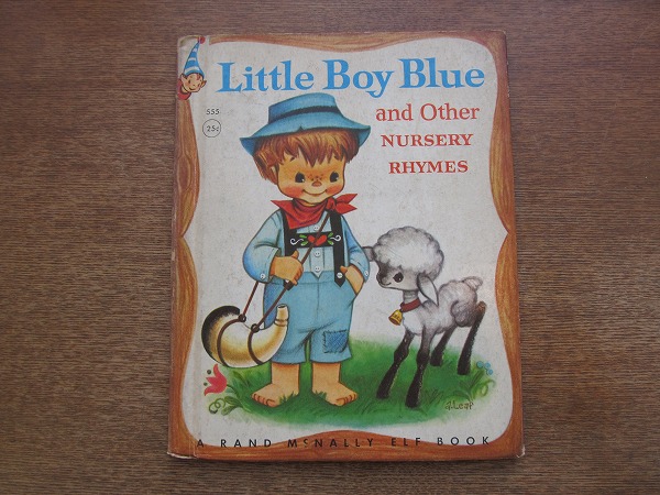 1802KK* foreign book picture book [Little Boy Blue and Other Nursery Rhymes]Rand McNally Elf Book*Anne Sellers Leaf