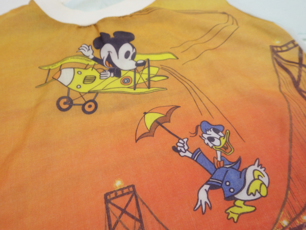  включая доставку!! Disney Mickey Mouse Donald Duck Mickey Mouse фото принт Vintage Kids USA б/у одежда American Casual baby 