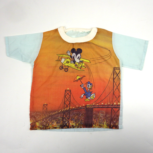  включая доставку!! Disney Mickey Mouse Donald Duck Mickey Mouse фото принт Vintage Kids USA б/у одежда American Casual baby 