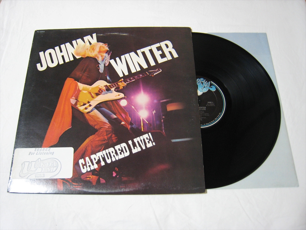 【LP】 JOHNNY WINTER / ●プロモ● CAPTURED LIVE US盤 ジョニー・ウインター 狂乱のライブ_画像1