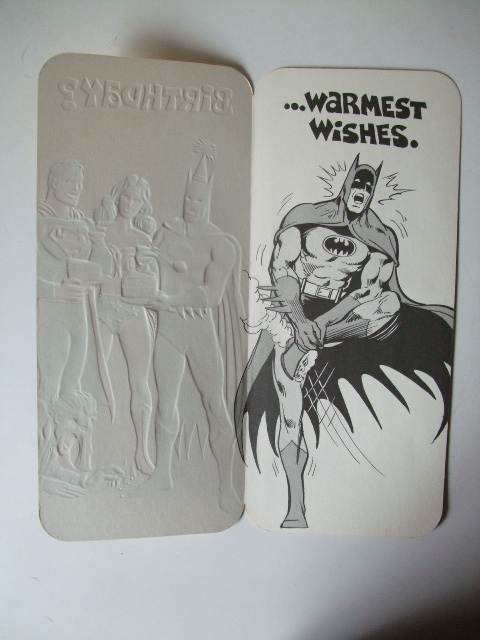 1978年 Superman / Batman / Wonder Woman / Joker / バースデイカード DC Comic 当時物　未使用品　スーパーマン /バットマン/オリジナル_画像2