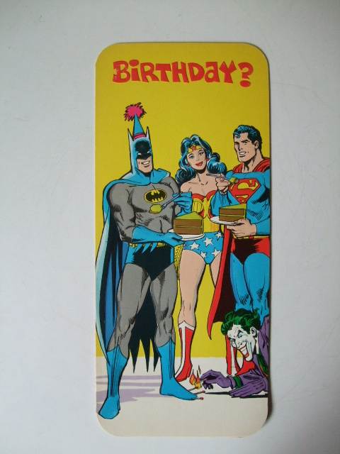 1978年 Superman / Batman / Wonder Woman / Joker / バースデイカード DC Comic 当時物　未使用品　スーパーマン /バットマン/オリジナル_１９７８年　Superman and Friends
