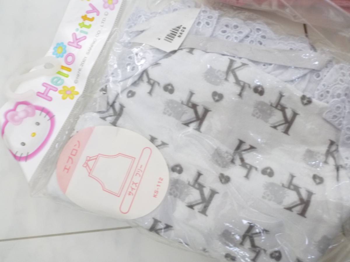  новый товар Sanrio Kitty носки 2 пара Hello Kitty фартук итого 3 позиций комплект 