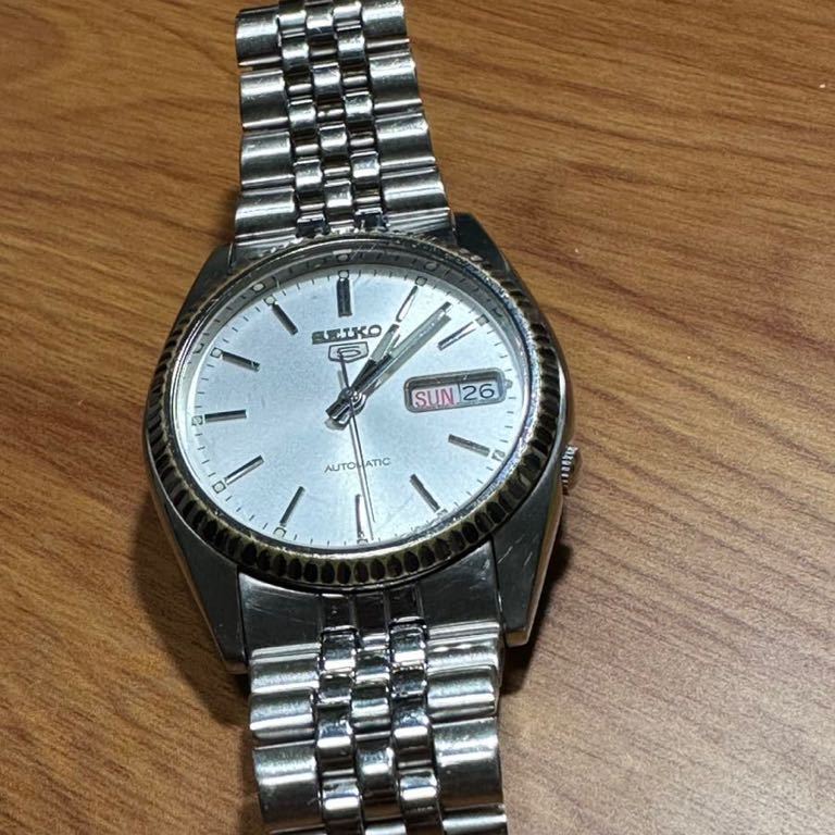 Seiko 5 7S26-3110 デイデイト 自動巻き コンビ 腕時計-